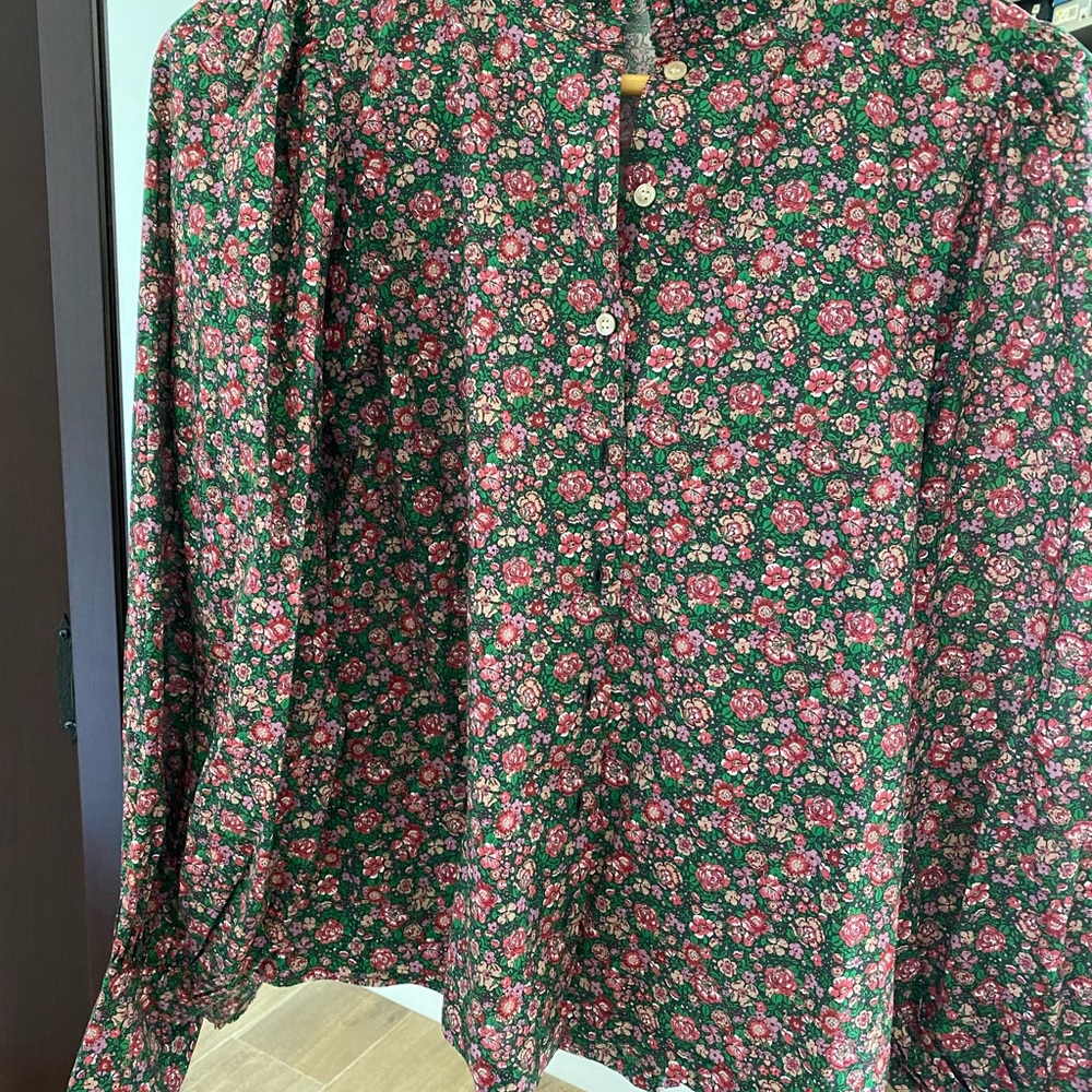 Doen top with Liberty fabric. Brand new, worn once.